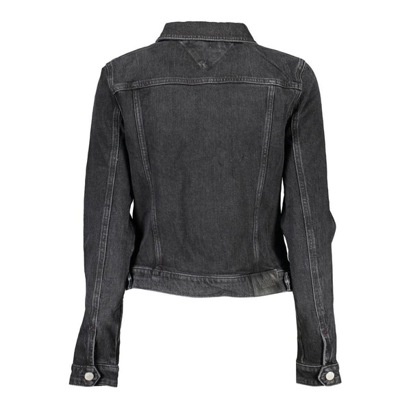 Black Cotton Jackets & Coat Tommy Hilfiger