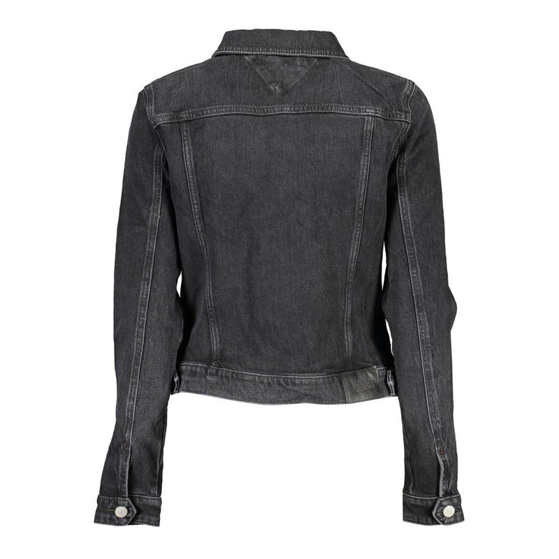 Black Cotton Jackets & Coat Tommy Hilfiger