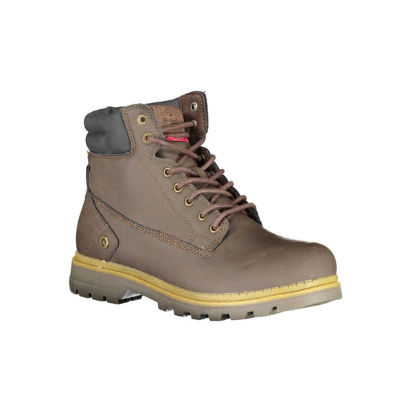Brown Polyester Boot Carrera