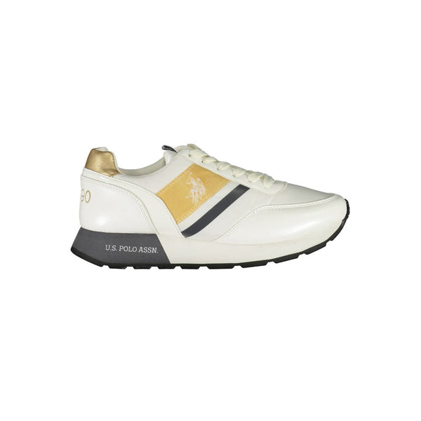 White Polyester Sneaker U.S. POLO ASSN.