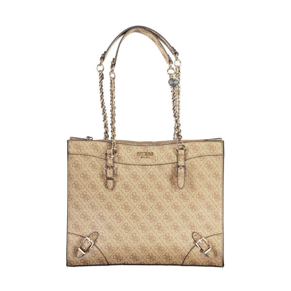 Beige Polyethylene Handbag Guess Jeans
