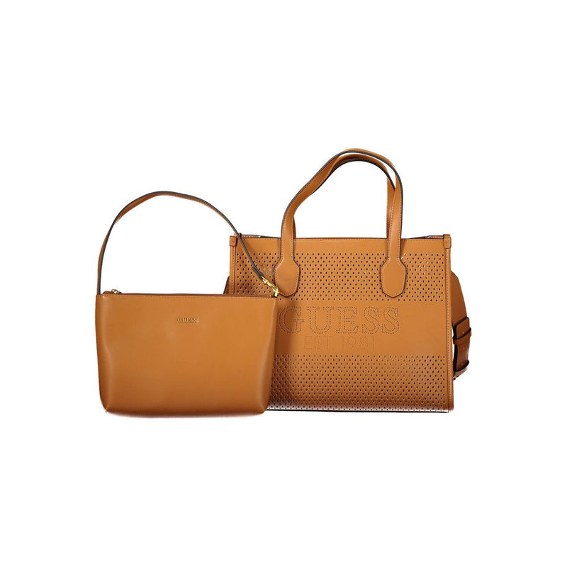 Brown Polyethylene Handbag Guess Jeans
