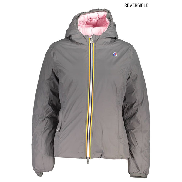 Gray Polyamide Jackets & Coat K-WAY