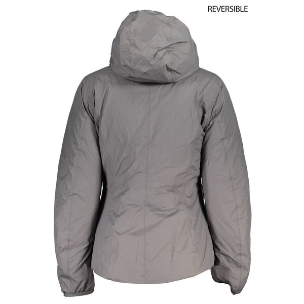 Gray Polyamide Jackets & Coat K-WAY