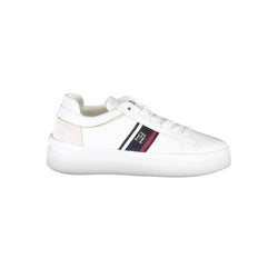 White Polyester Sneaker Tommy Hilfiger