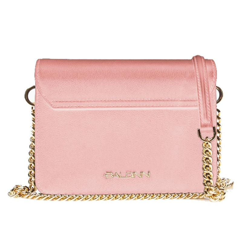 Pink Calfskin Handbag Baldinini Trend