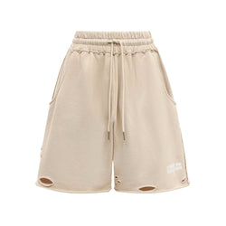 Beige Cotton Short Comme Des Fuckdown
