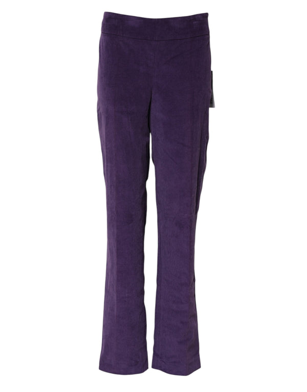 Purple High Waisted Flared Pants BENCIVENGA