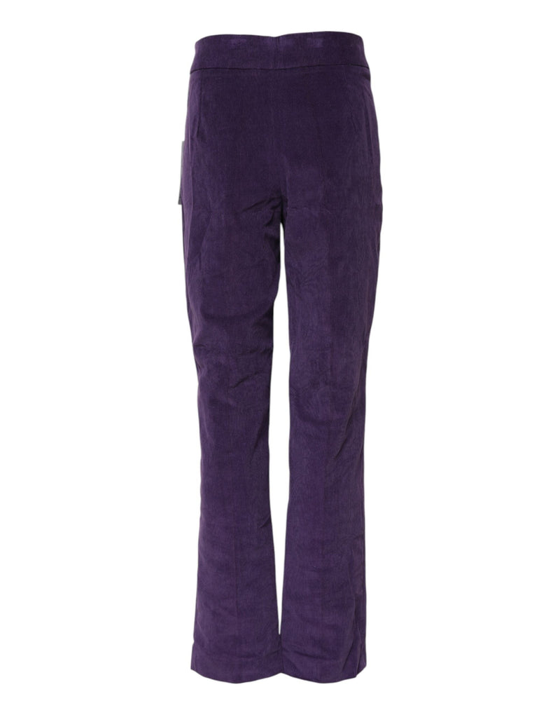 Purple High Waisted Flared Pants BENCIVENGA