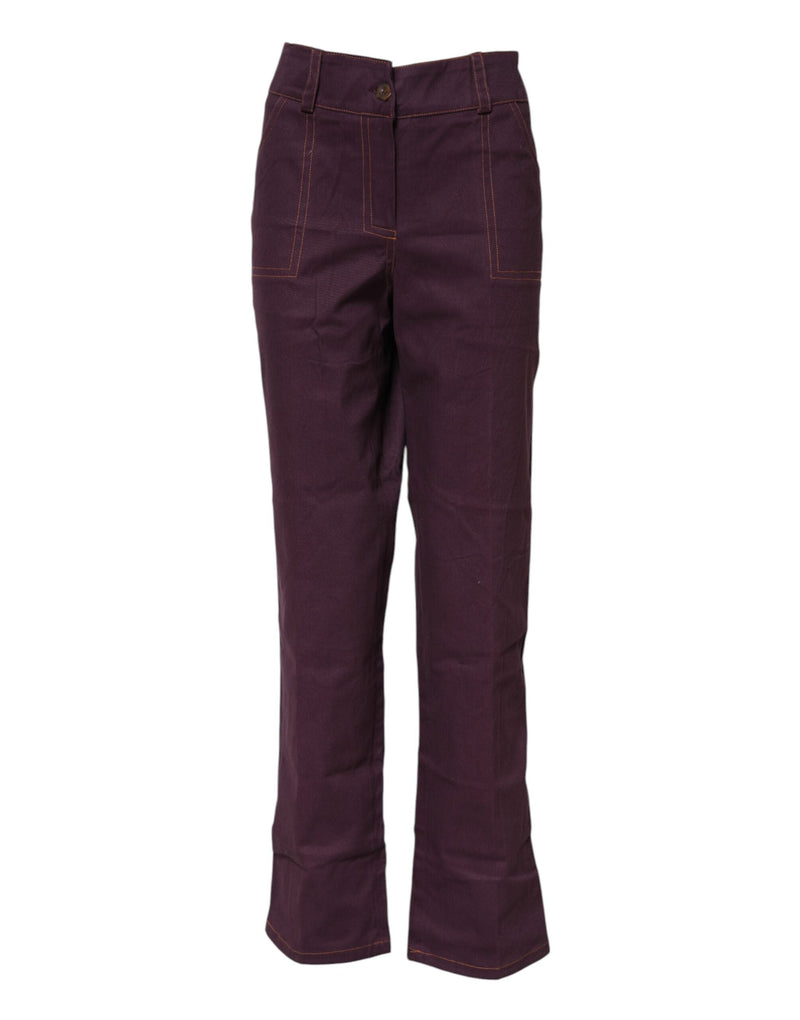 Purple High Waisted Tapered Pants BENCIVENGA