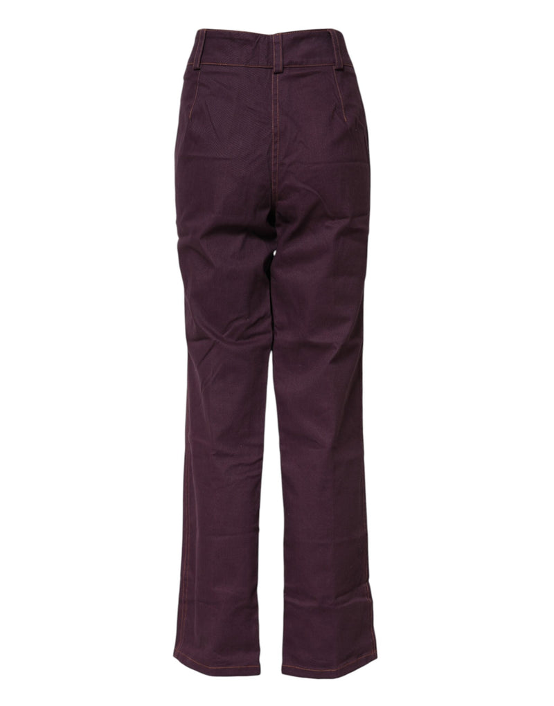 Purple High Waisted Tapered Pants BENCIVENGA