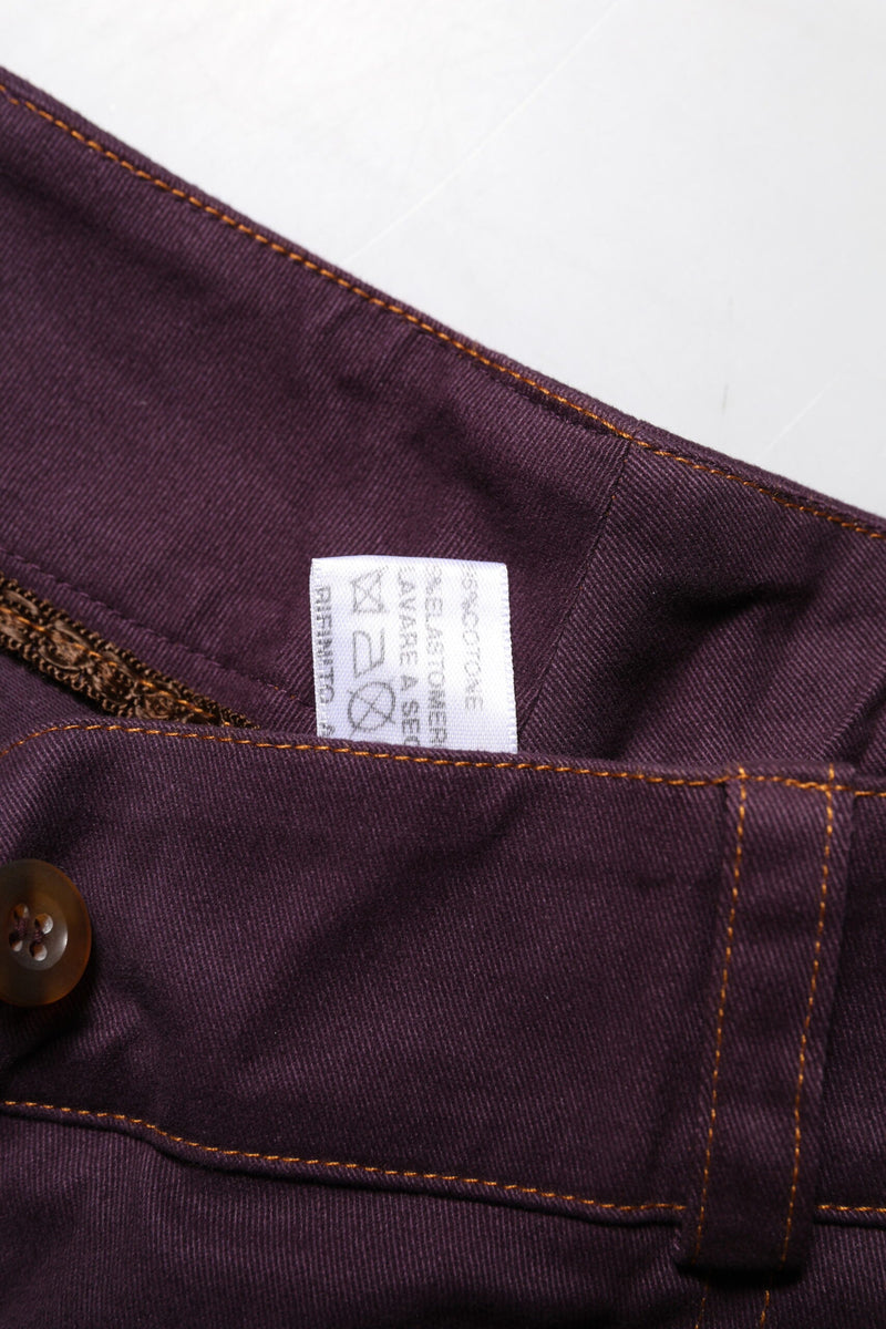 Purple High Waisted Tapered Pants BENCIVENGA
