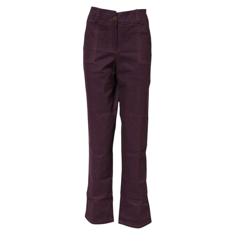 Purple High Waisted Tapered Pants BENCIVENGA