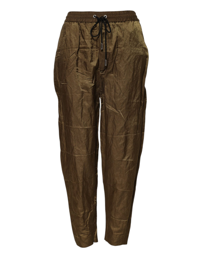 Brown Mid Waisted Women Sweatpants Pants Dsquared²