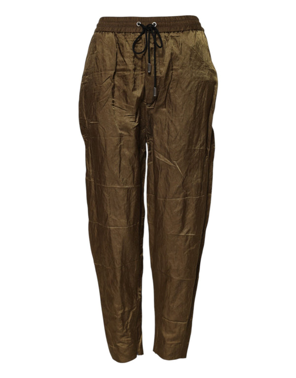 Brown Mid Waisted Women Sweatpants Pants Dsquared²