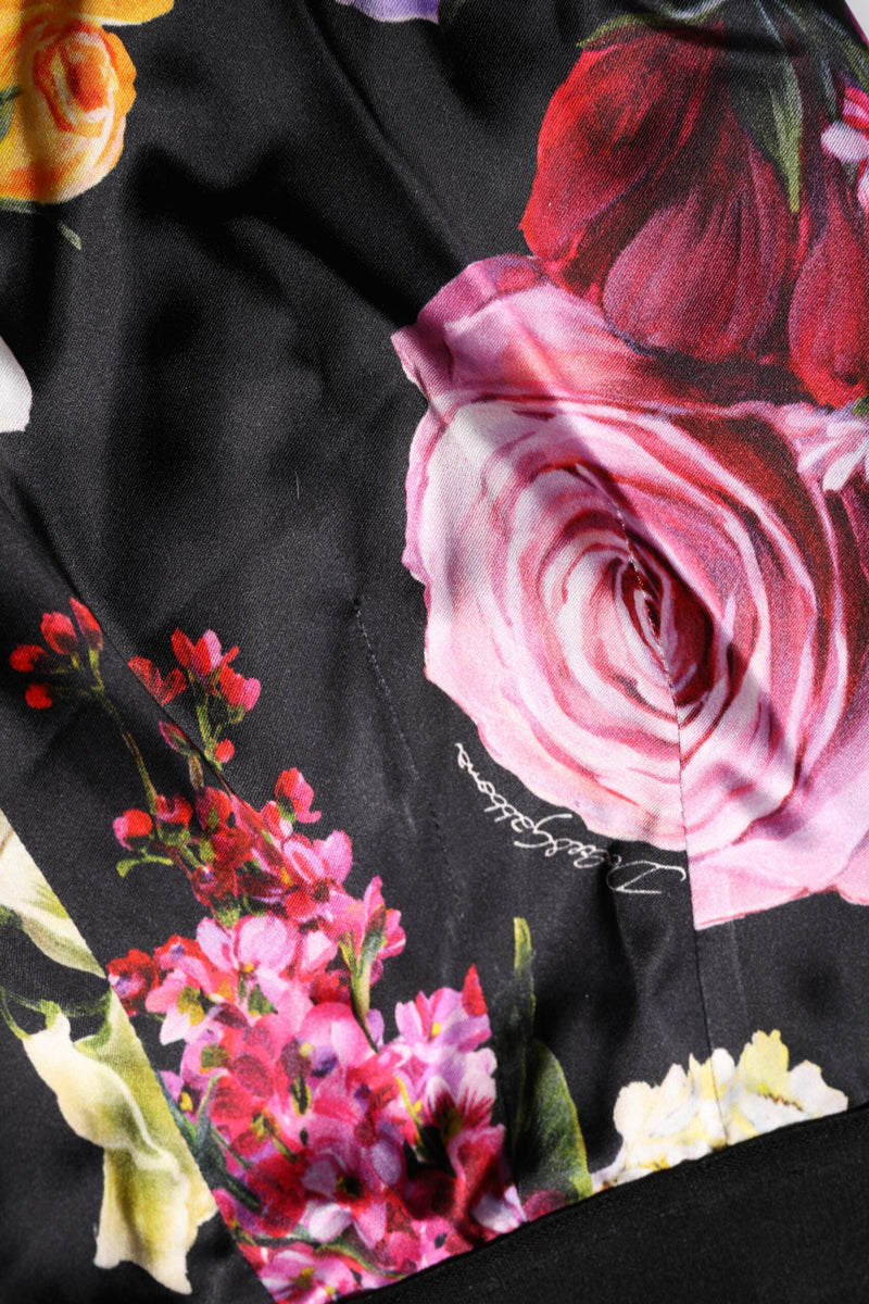 Multicolor Floral Legging Stretch Waist Pants Dolce & Gabbana