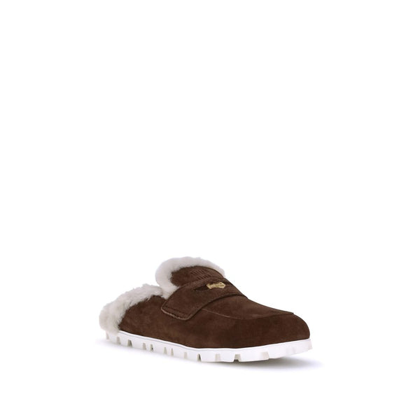 Shearling Mules Miu Miu