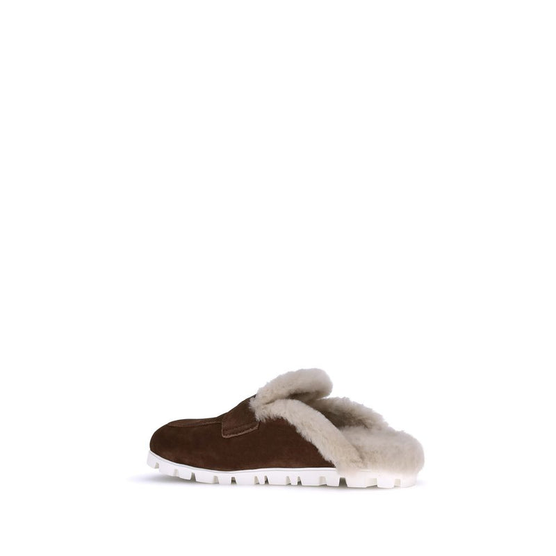 Shearling Mules Miu Miu