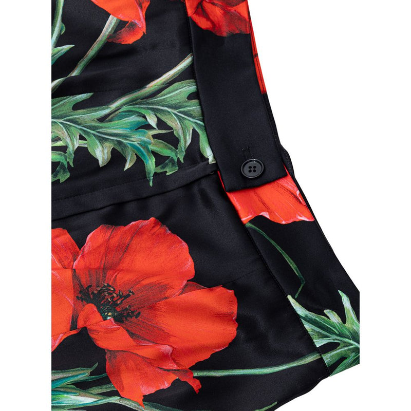 Bicolor Silk Skirt Dolce & Gabbana