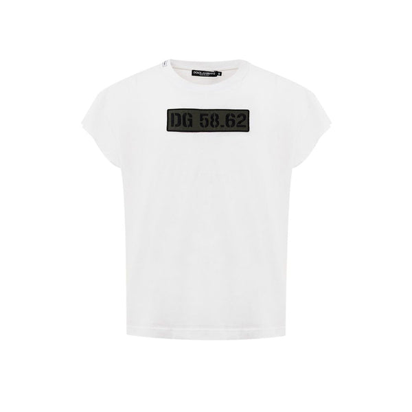 White Cotton T-Shirt Dolce & Gabbana