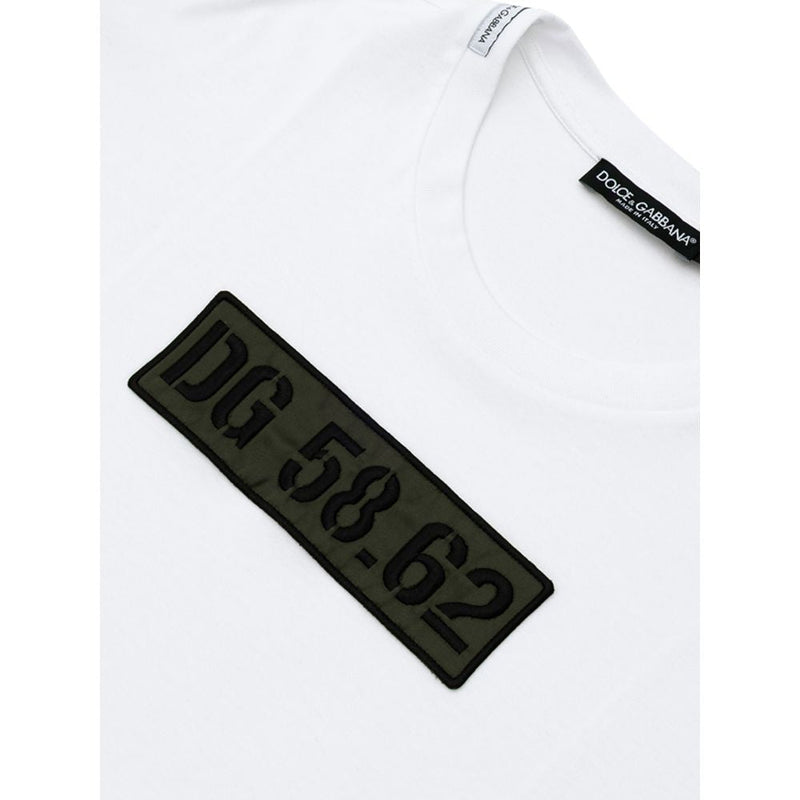 White Cotton T-Shirt Dolce & Gabbana