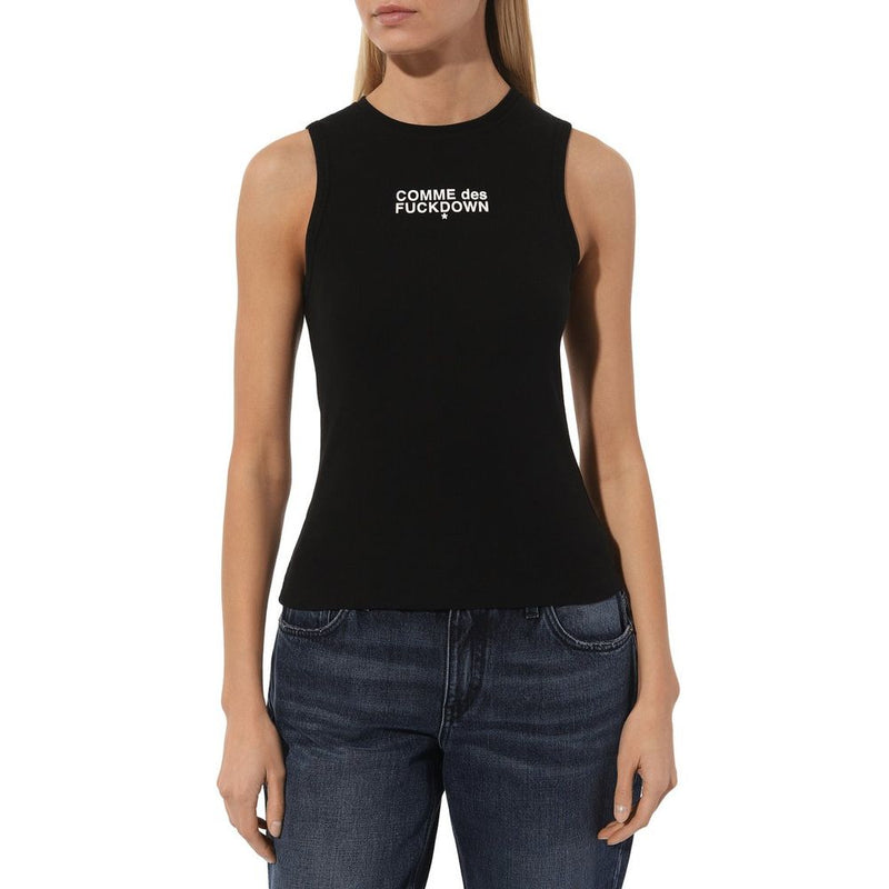 Black Cotton Tops & T-Shirt Comme Des Fuckdown