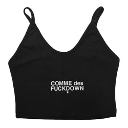 Black Cotton Tops & T-Shirt Comme Des Fuckdown
