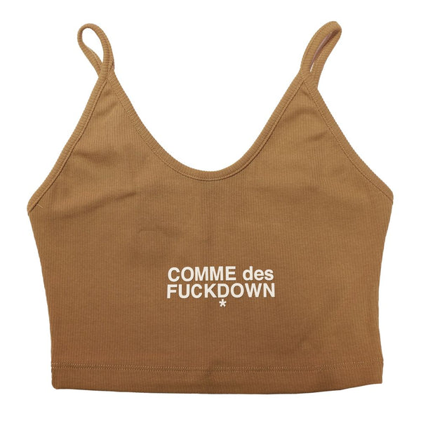Brown Cotton Tops & T-Shirt Comme Des Fuckdown