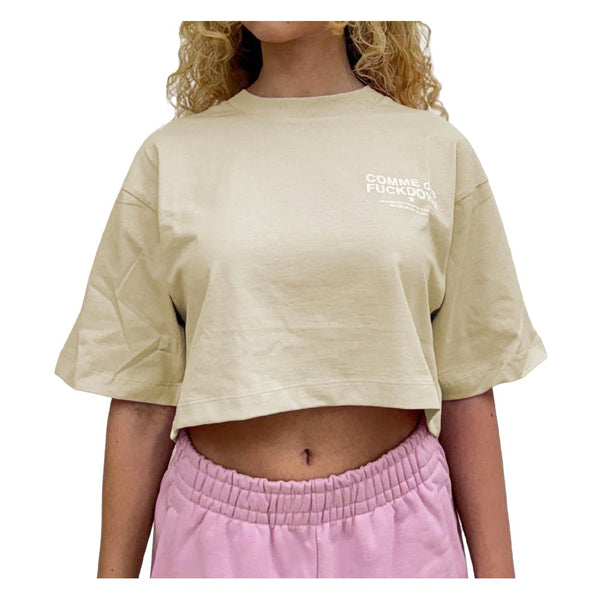 Beige Cotton Tops & T-Shirt Comme Des Fuckdown