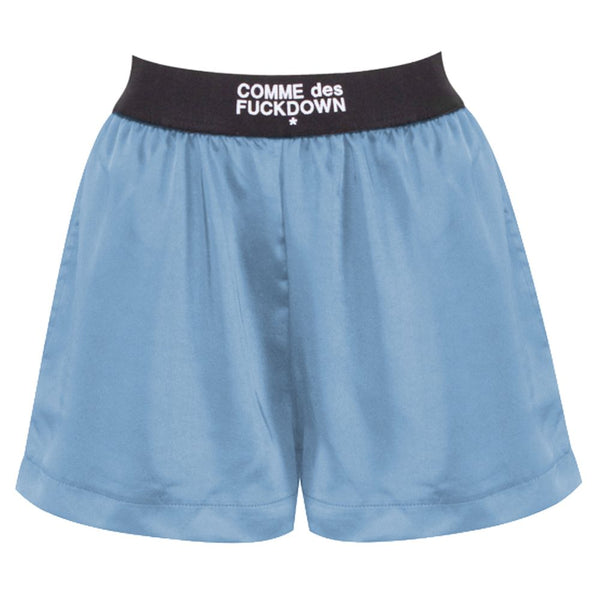Blue Polyester Short Comme Des Fuckdown