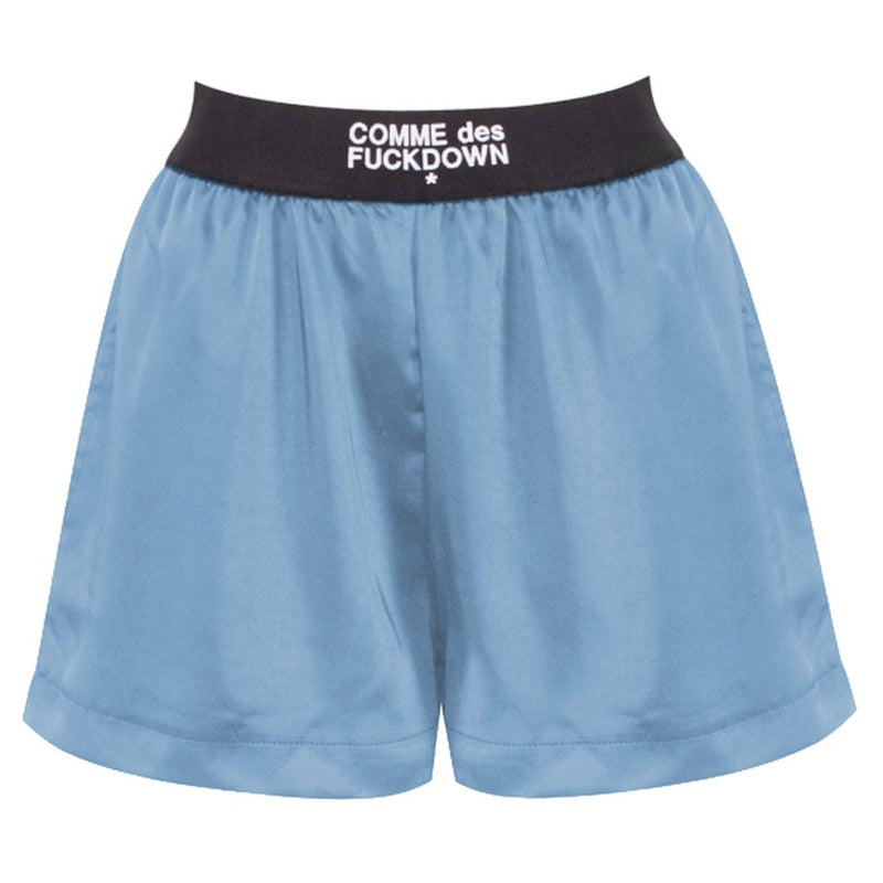 Blue Polyester Short Comme Des Fuckdown