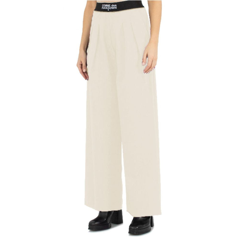 Beige Polyester Jeans & Pant Comme Des Fuckdown