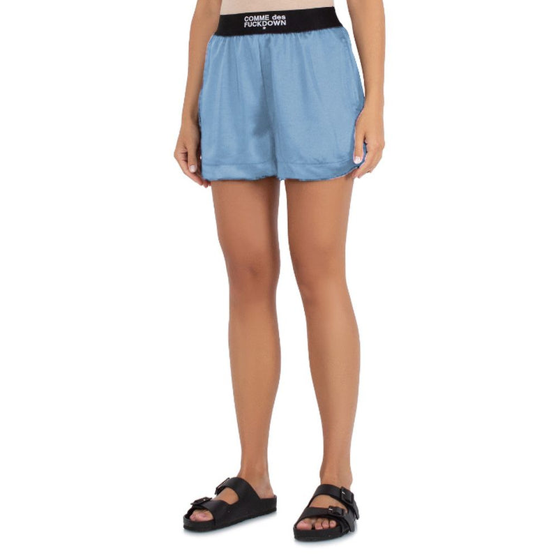 Blue Polyester Short Comme Des Fuckdown