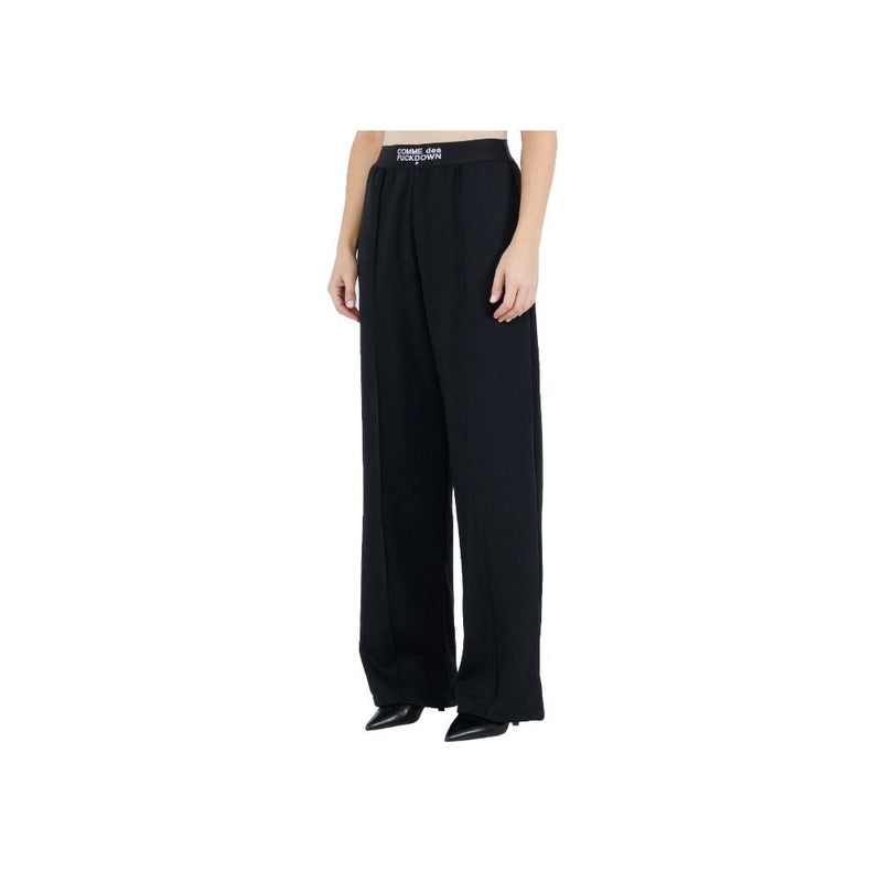 Black Polyester Jeans & Pant Comme Des Fuckdown