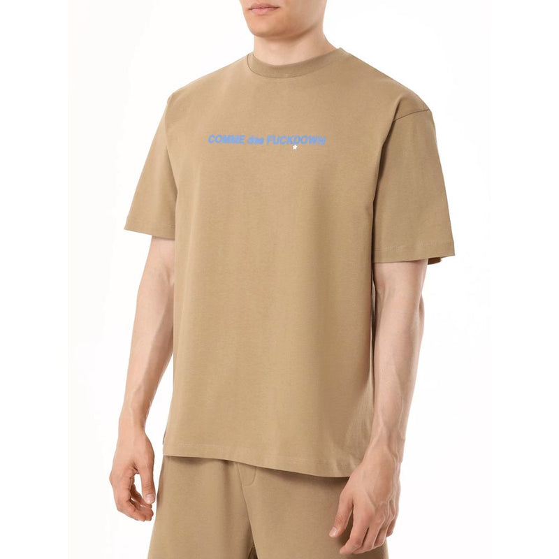Brown Cotton T-Shirt Comme Des Fuckdown