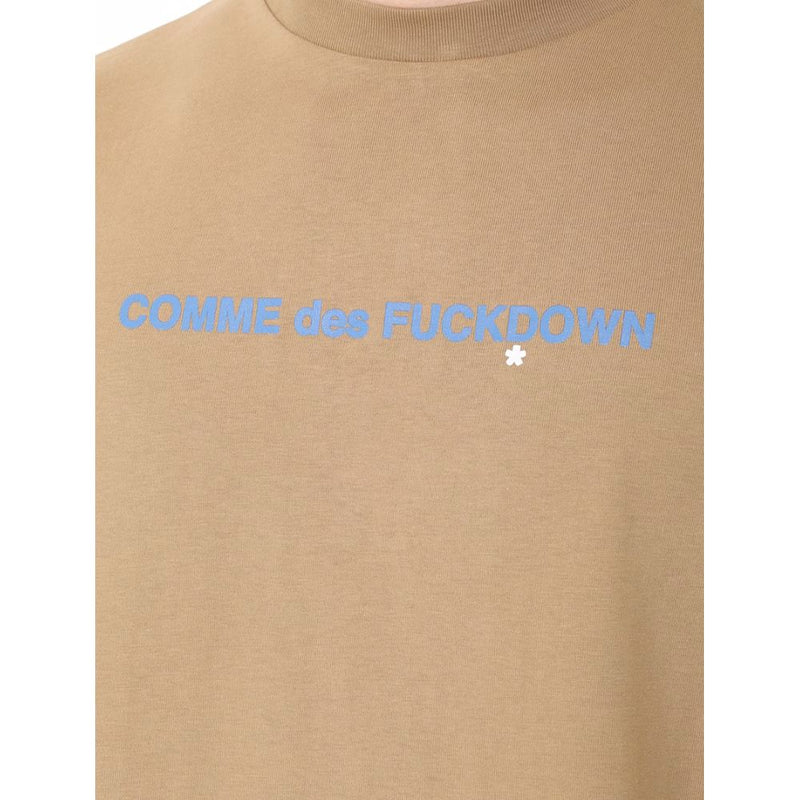 Brown Cotton T-Shirt Comme Des Fuckdown