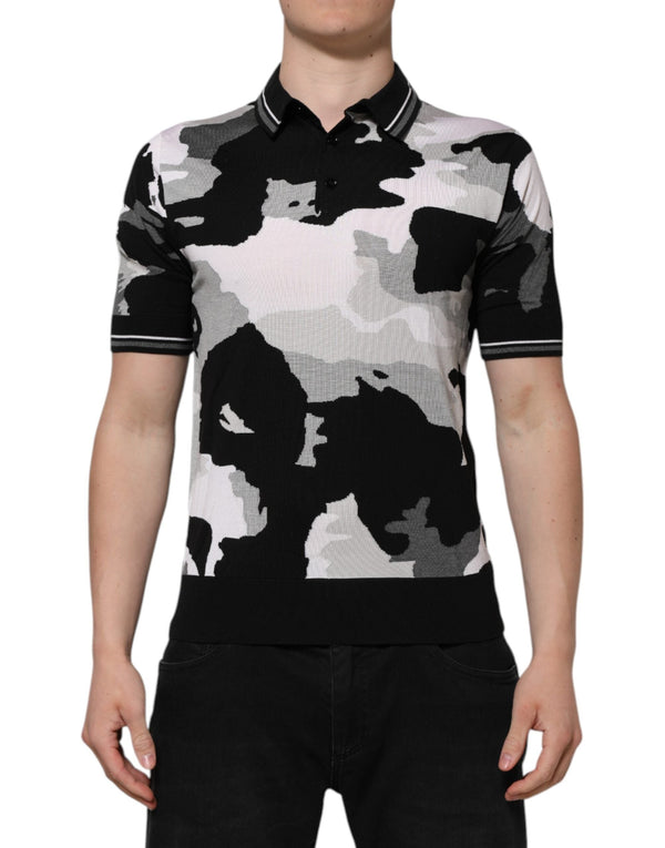 Multicolor Camouflage Collared Polo T-shirt Dolce & Gabbana