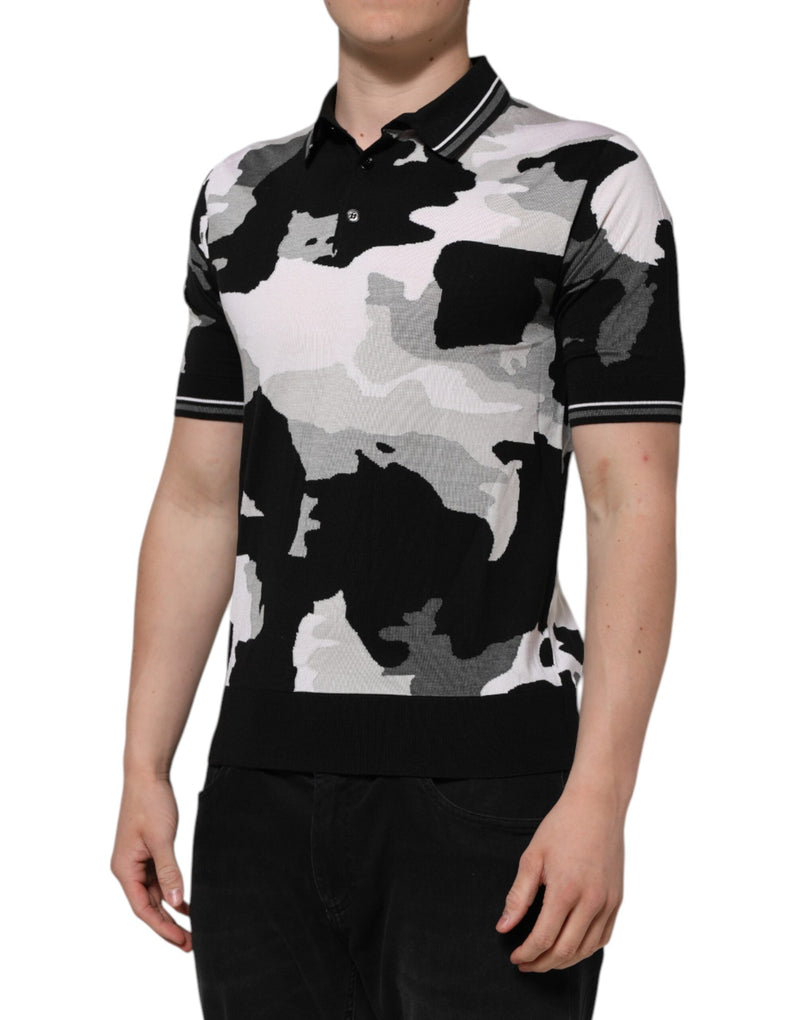 Multicolor Camouflage Collared Polo T-shirt Dolce & Gabbana