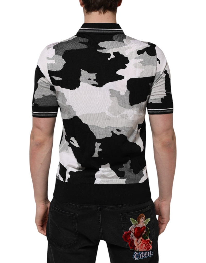 Multicolor Camouflage Collared Polo T-shirt Dolce & Gabbana
