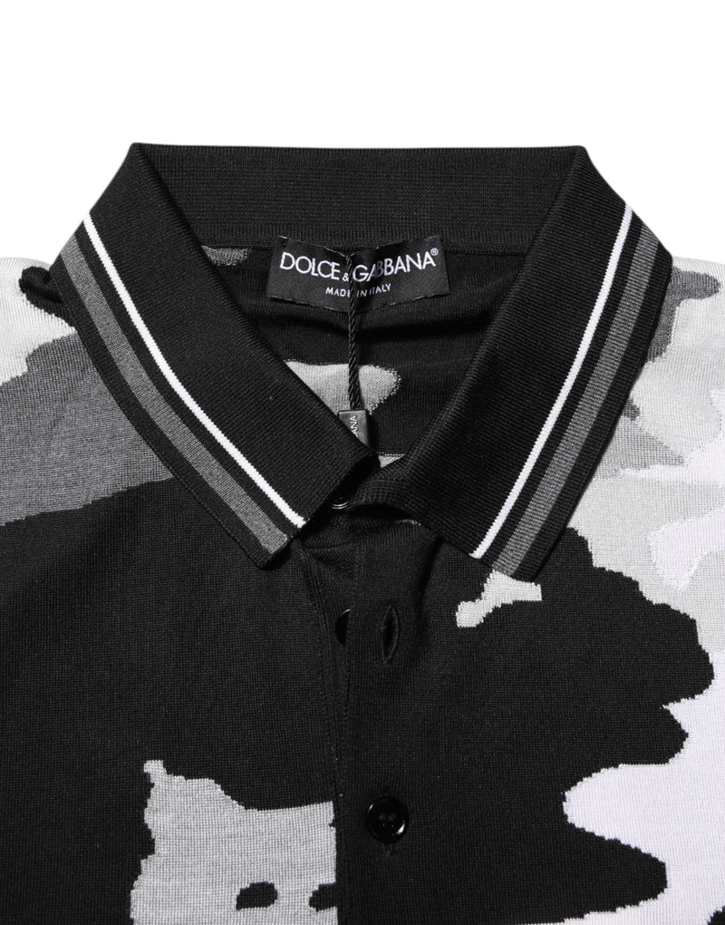 Multicolor Camouflage Collared Polo T-shirt Dolce & Gabbana