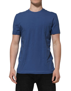 Blue Cotton Men Round Neck Underwear T-shirt Dolce & Gabbana