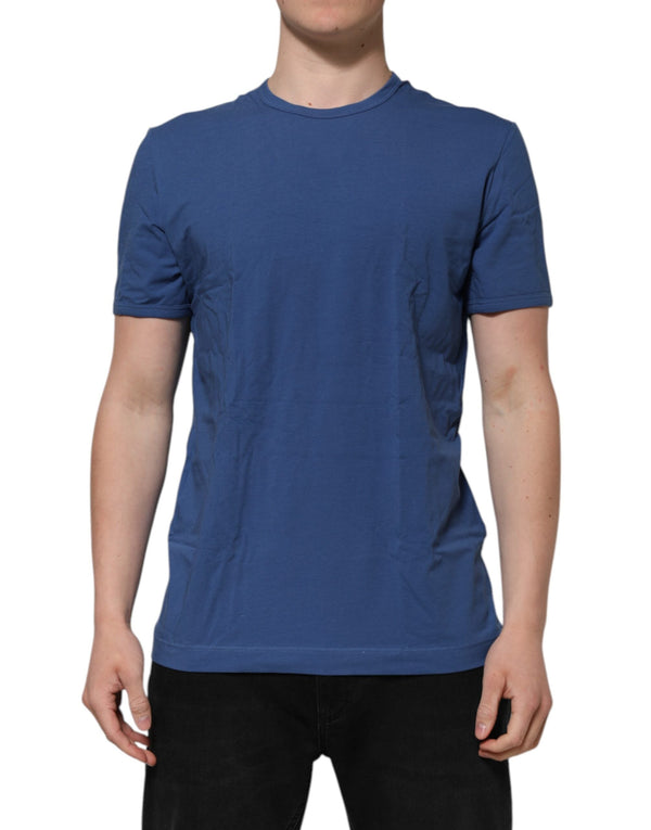Blue Cotton Men Round Neck Underwear T-shirt Dolce & Gabbana