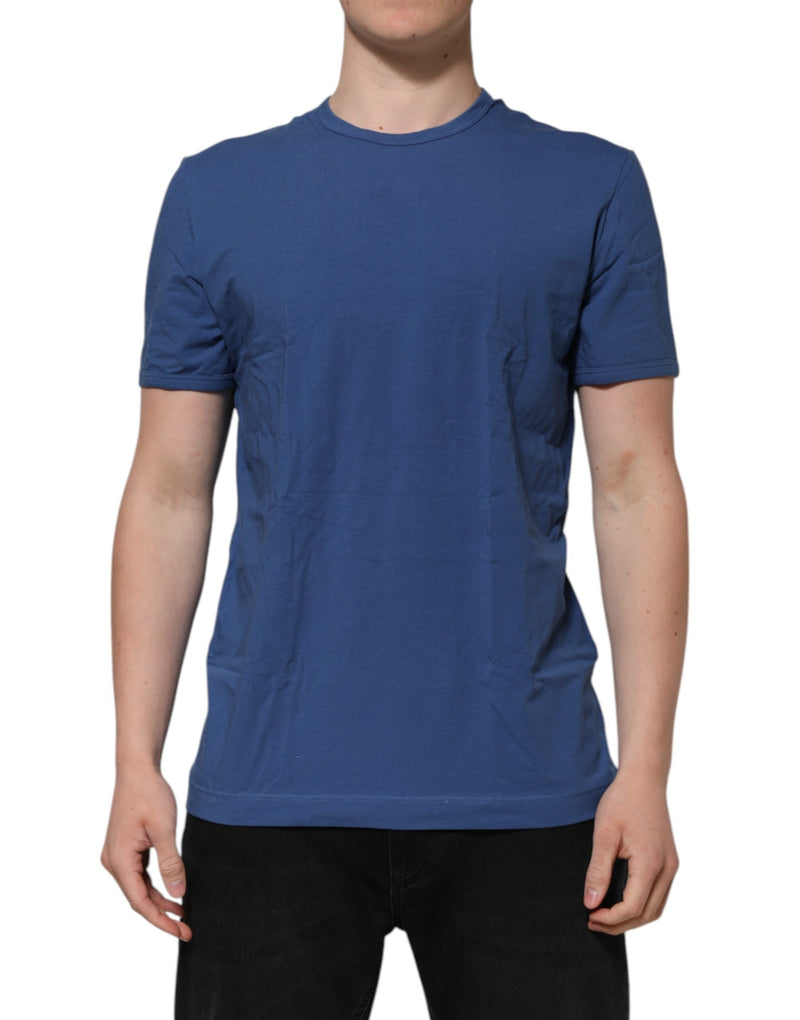 Blue Cotton Men Round Neck Underwear T-shirt Dolce & Gabbana
