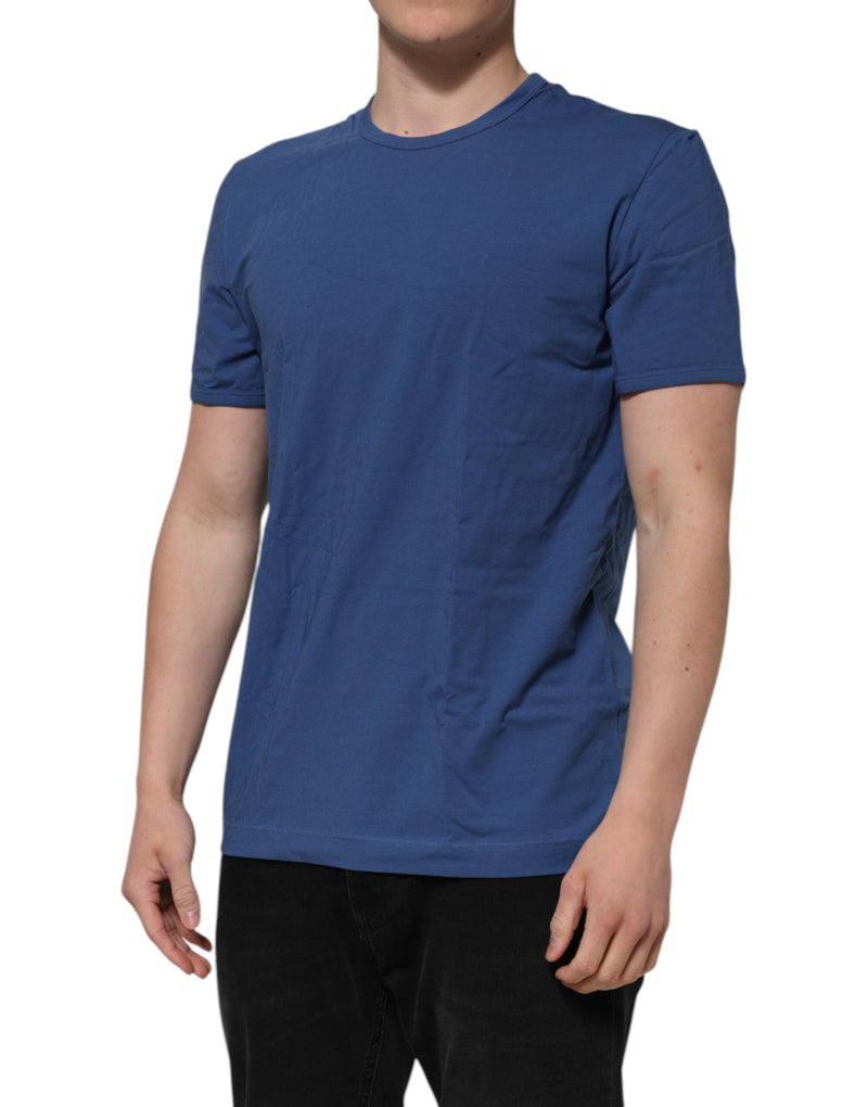 Blue Cotton Men Round Neck Underwear T-shirt Dolce & Gabbana