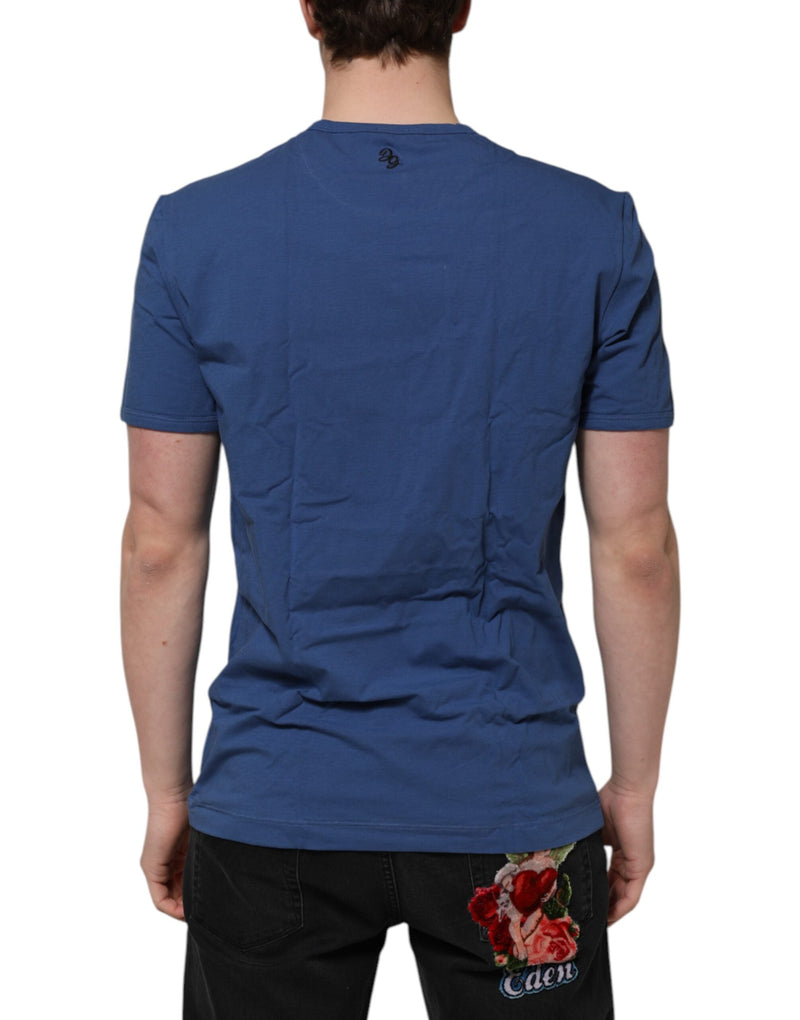 Blue Cotton Men Round Neck Underwear T-shirt Dolce & Gabbana