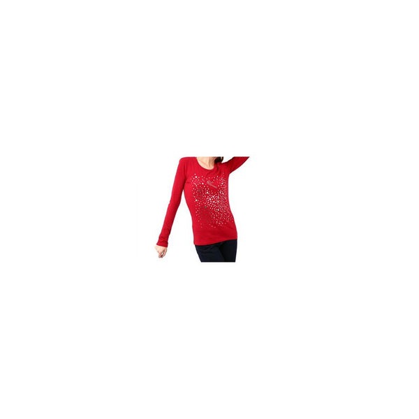 Red Cotton Women's T-Shirt Montana Blu