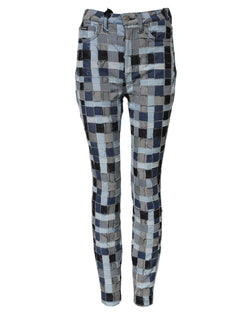 Multicolor Patchwork Skinny Denim Jeans Dolce & Gabbana