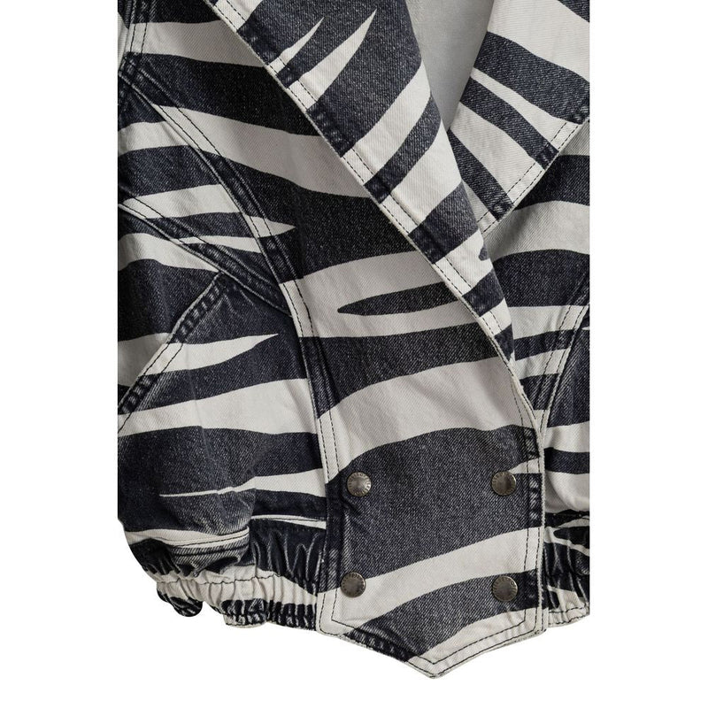 Black And White Cotton Blazer Retrofête