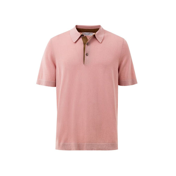Pink Cotton Polo Shirt Gran Sasso