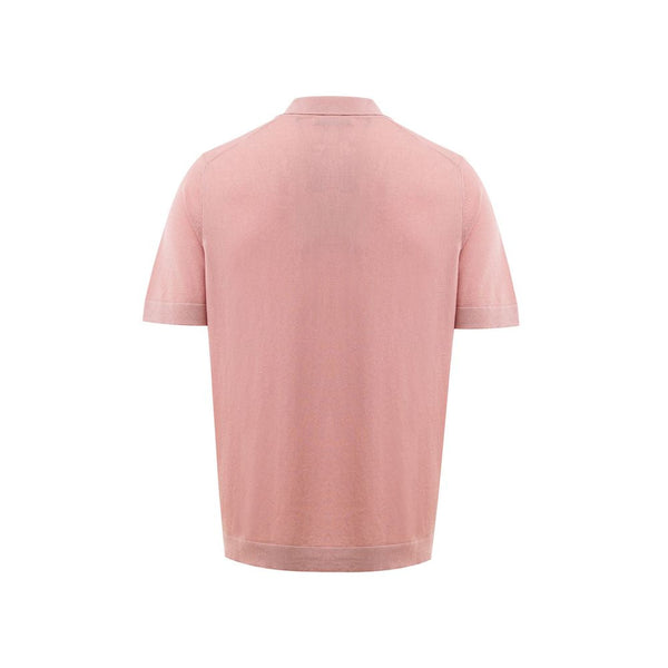 Pink Cotton Polo Shirt Gran Sasso